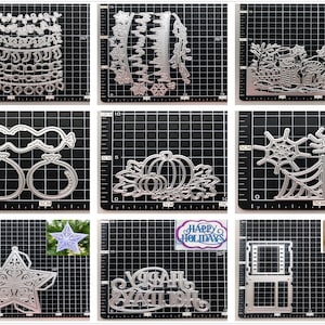 25 Design Weihnachten Metall Stanzformen • 2022 NEUE Stanzformen für die Kartenherstellung • DIY Stanzformen • Scrapbooking Papier Schablonen