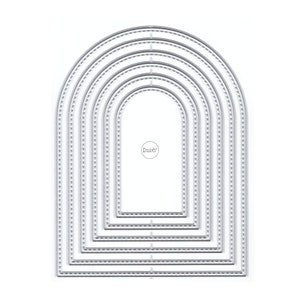 DzIxY Gebogen Rand Metalen Stansmessen voor Kaarten Maken Papier Embossing Die Cuts Sets Album Ambachten 2023 Nieuwe sjablonen Stencils