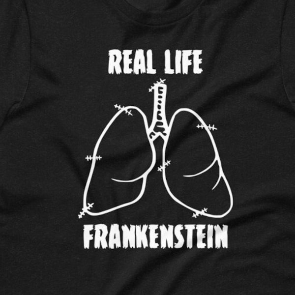 Organ Recipient Halloween Costume, Cystic Fibrosis Shirt, Organ Donation Apparel, Unisex Frankenstein Tee, Transplant Patient Tshirt