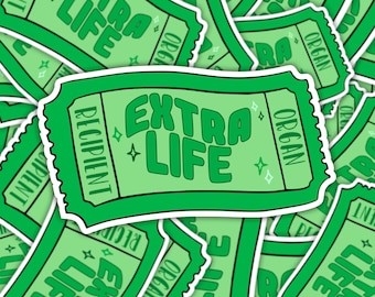 Extra Life Coupon, Organ Recipient Sticker