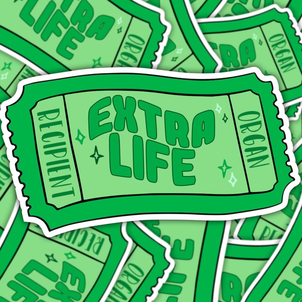 Extra Life Coupon, Organ Recipient Sticker