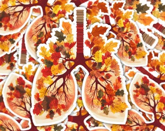 Herbstlungen Sticker