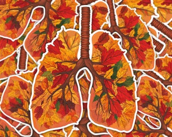 Herbstlungen Sticker