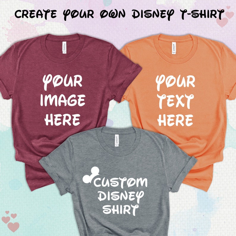 etsy custom disney shirts