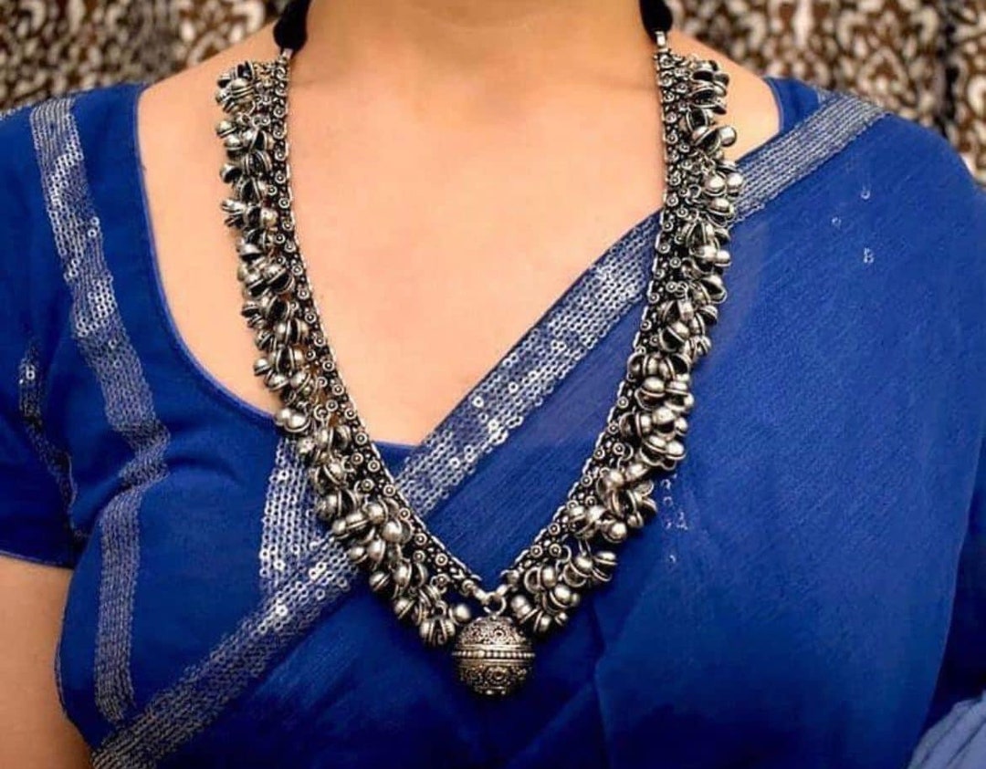 German Silver Necklace Set With Earrings Etsy