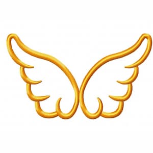 Angel Wings Embroidery Designs - Wings Embroidery Design Machine Embroidery Pattern - Embroidery File - Instant Download - 5 Sizes