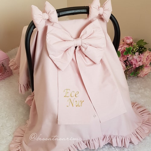 Personalized Baby Car Seat Cover Girl Baby Car Seat Canopy Etsy