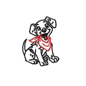 Dog Embroidery Designs - Dog Embroidery Design Machine Embroidery Pattern - Puppy Embroidery File - Instant Download - 5 Size