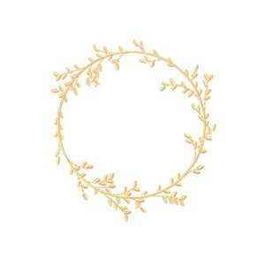 Flower Frame Embroidery Designs - Flower Embroidery Design Machine Embroidery Pattern - Flower Wreath Embroidery File - Instant Download