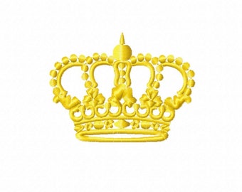 Diseños de bordado de corona - Patrón de bordado de máquina de diseño de bordado de corona - Archivo de bordado de corona - Descarga instantánea