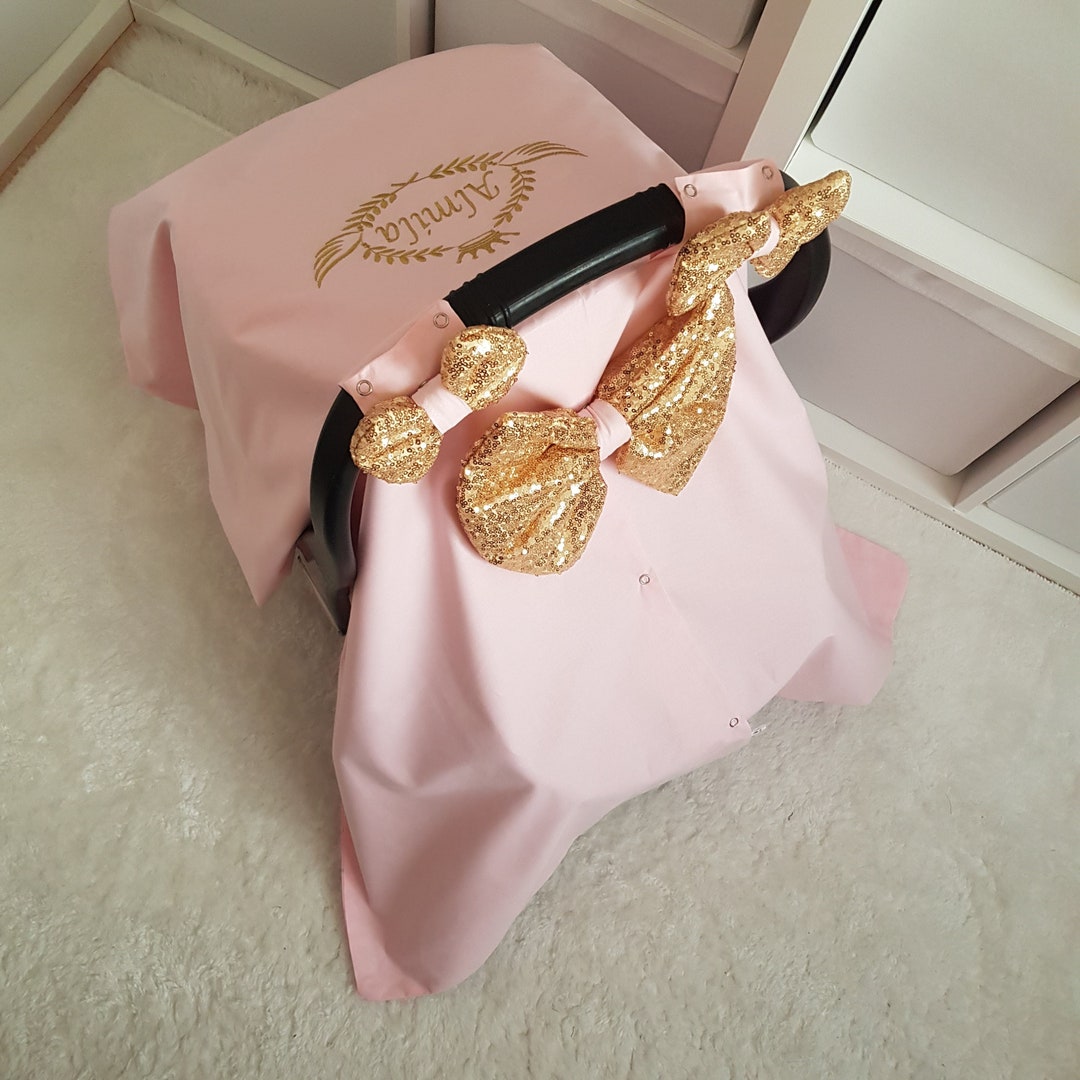 Personalized Baby Car Seat Canopy Girl / Baby Car Seat Cover Etsy
