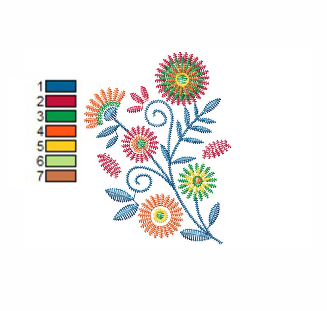 Flowers Embroidery Designs - Flower Embroidery Design Machine ...