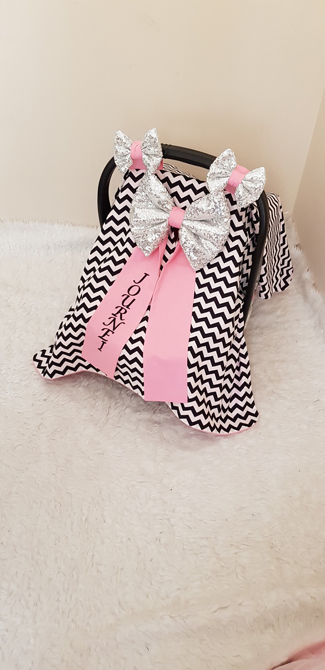 Personalized Baby Car Seat Canopy Girl / Customized Baby Car Etsy