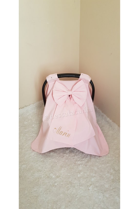Light Baby Pink Car Seat Cover Baby Girl Car Seat Canopy Baby