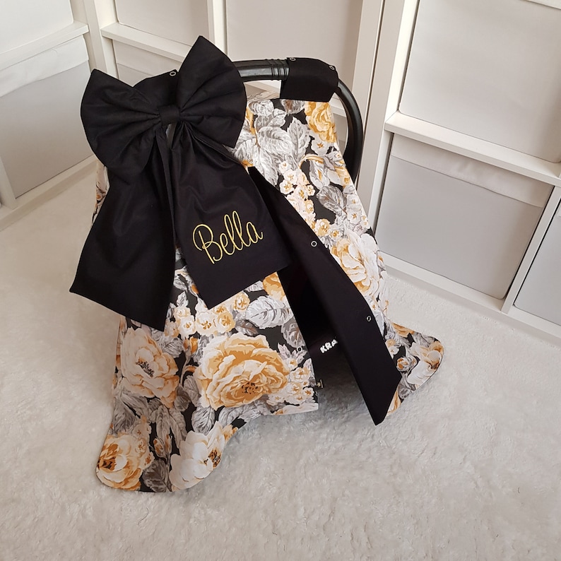 Baby Car Seat Cover / Name Embroidery / Personalized / Baby Etsy