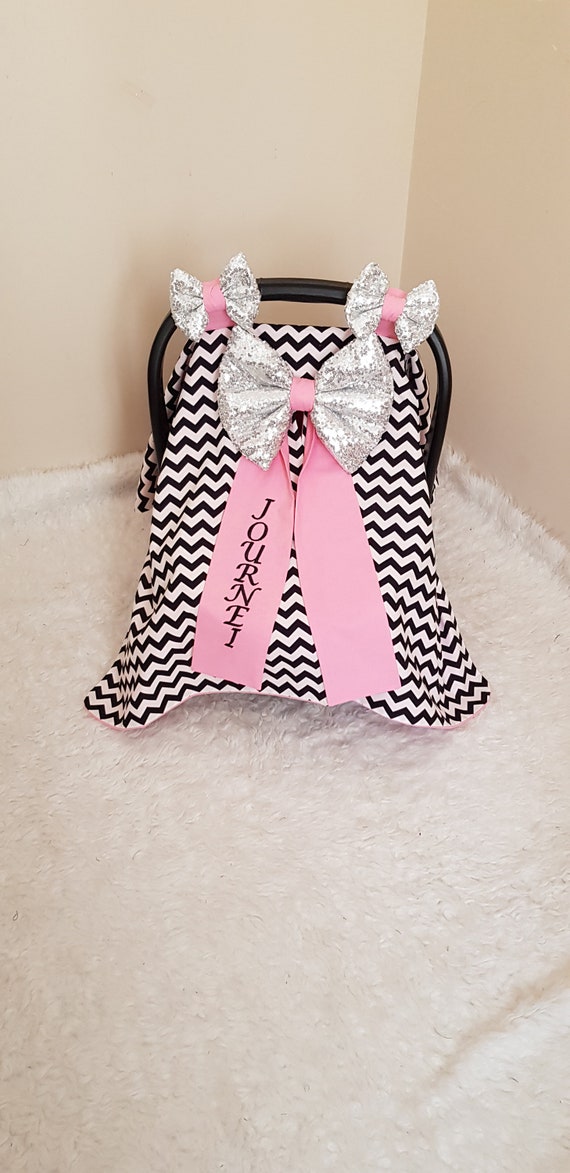 Personalized carseat canopy deals