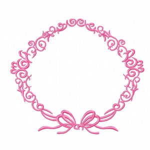 Frame Embroidery Designs - Frame Embroidery Design Machine Embroidery Pattern - Frame Wreath Embroidery File - Instant Download
