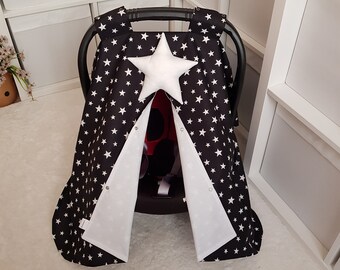Babyskyddssufflett / Babyskyddsöverdrag / Svarta och vita färger Babyskyddssufflett / Babyskyddsöverdrag Babyshowerpresent