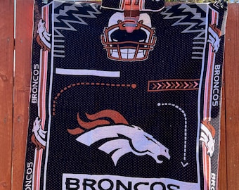 Poncho Zarape personalizado de los Denver Broncos