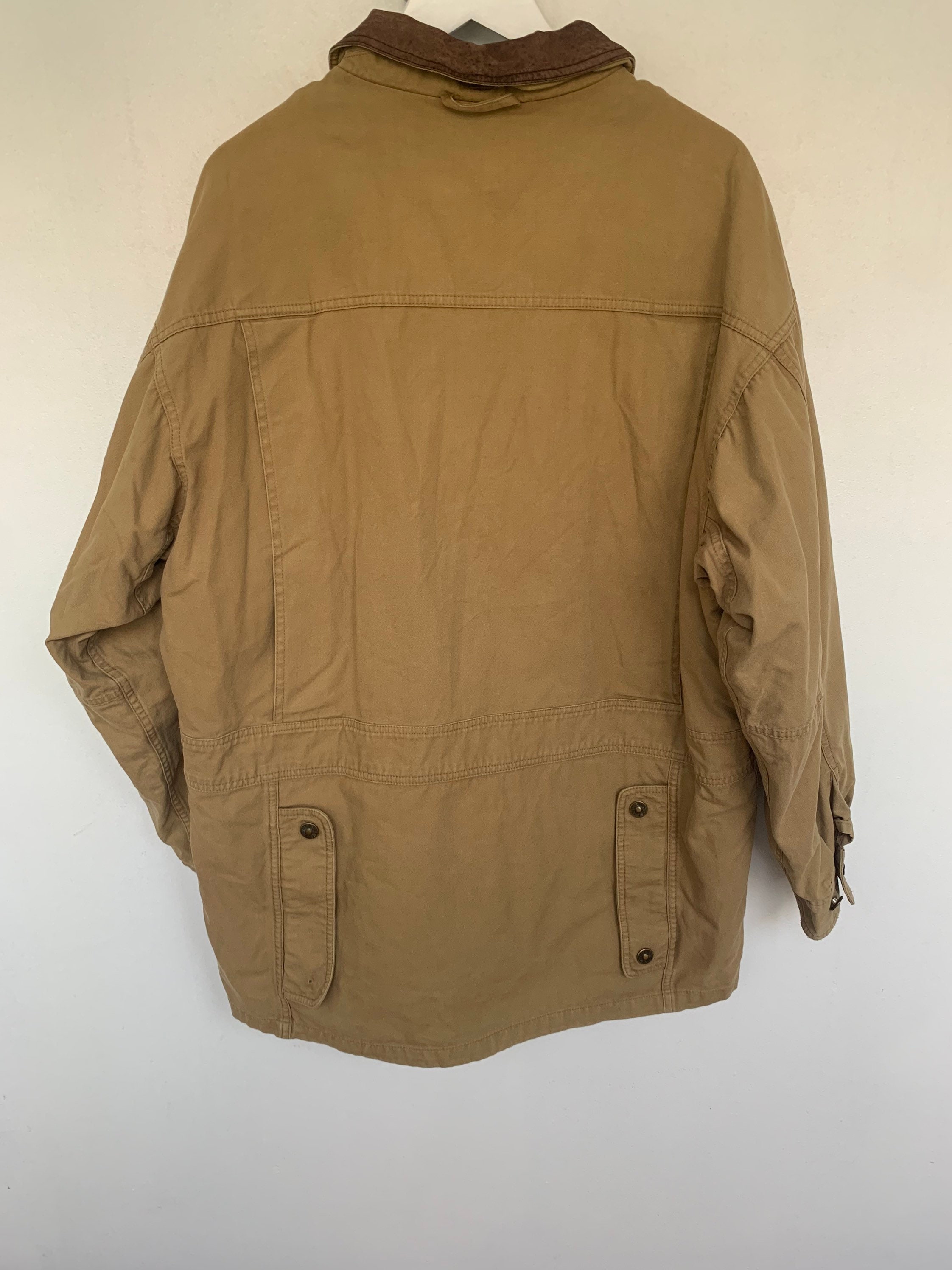 Mens Vintage Timberland Jacket Brown Chore Work Leather Etsy