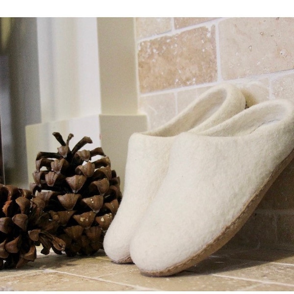 felted wool slippers
