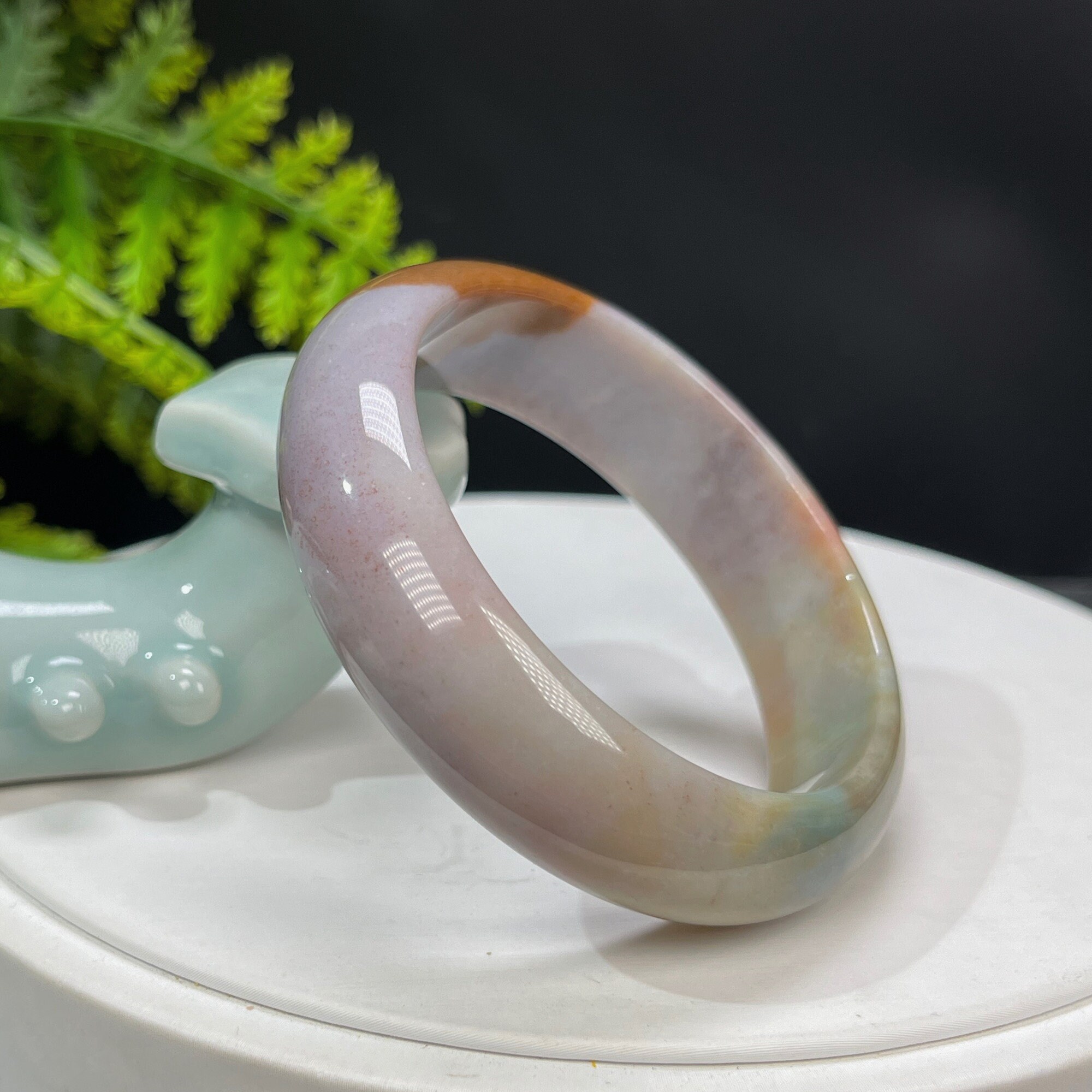 ユニークなオーシャンジャスパーバングル 53 MM アイシーオールド 