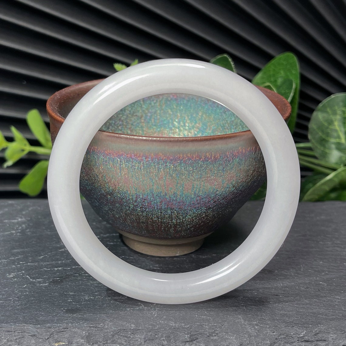 Golden Silk Jade Bangle Bracelet 56MM Certificated Icy White Etsy