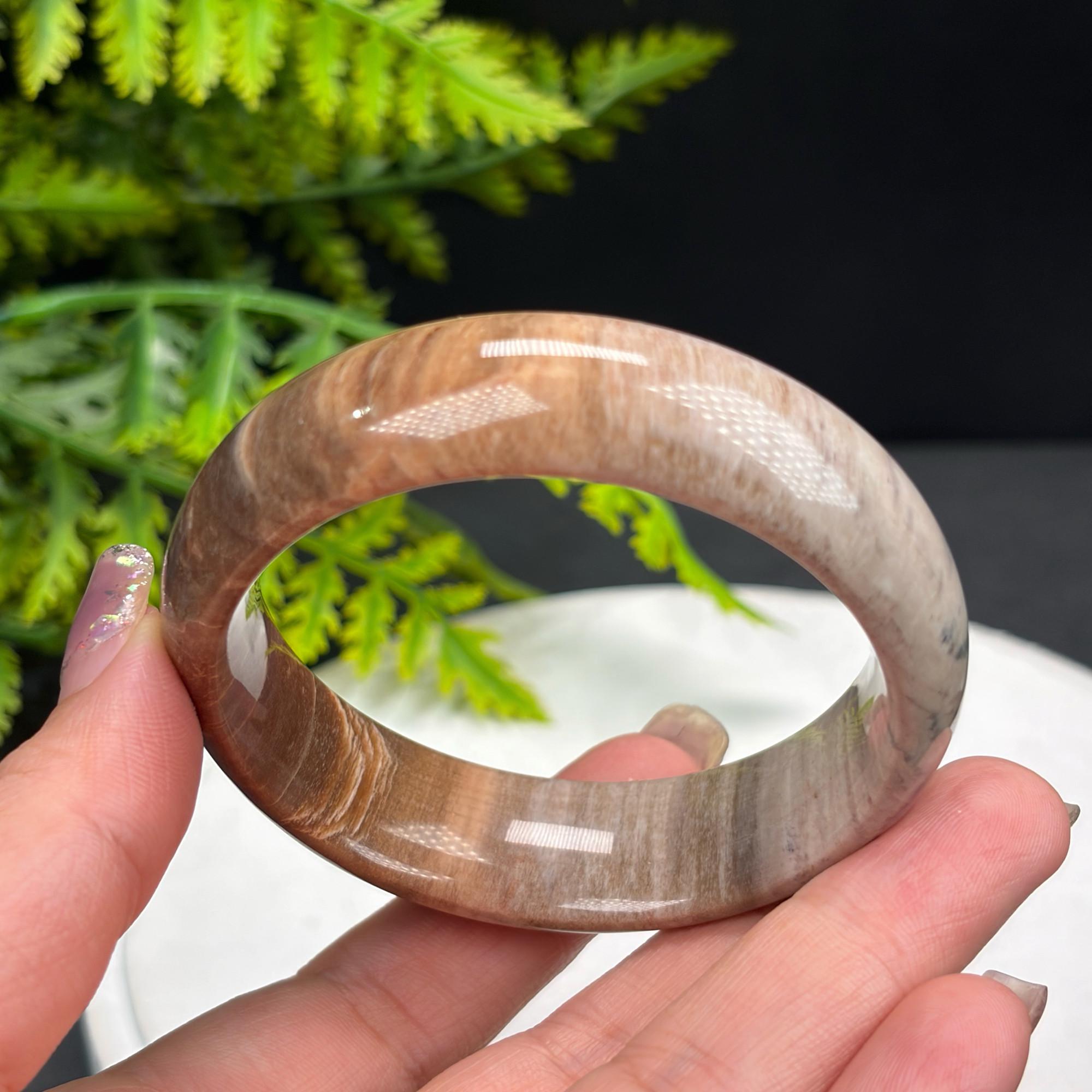 珪化翡翠バングル：52mm以上の磁器光沢翡翠化多層多色 - Etsy 日本