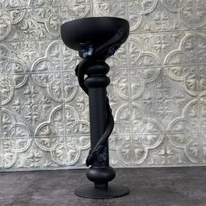 Tall Snake vase-  Candlestick holder- Goth Dining Room Decor