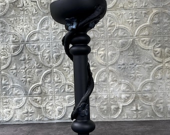 Tall Snake vase-  Candlestick holder- Goth Dining Room Decor