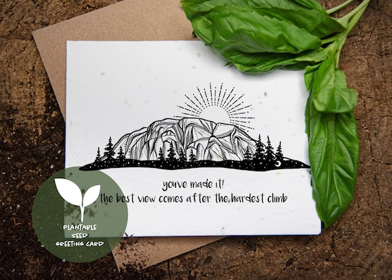 Plantable Seed Card: Wildflower Paper, Eco-Friendly Greeting