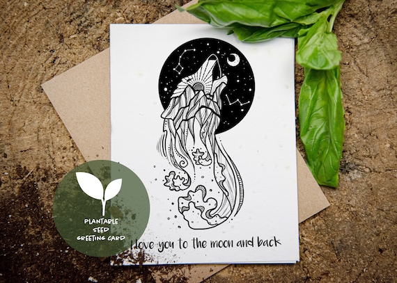 Father's Day Card: Plantable Wildflower Seed Paper - Zero Waste