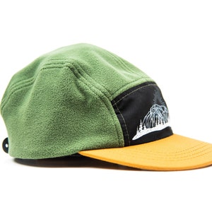 5 Panel Hat, Fleece Hat, Five Panel Hat, Green Hat, Made in Canada, Outdoor Cap, Unisex Cap, Snapback Hat, Gift Hat, Outdoor Hat, Ambler Hat