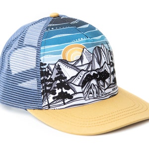 Kids BearHat, Trucker Hat, Mesh Trucker Hat, Outdoor Hat, Mountain Hat, Snap Backs, Trucker Cap, Unisex Hat, Adult Trucker Hat, Ambler