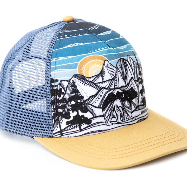 Bear Hat, Trucker Hat, Mesh Trucker Hat, Outdoor Hat, Mountain Hat, Snap Backs, Trucker Cap, Unisex Hat, Kids Hat, Adult Trucker Hat, Ambler