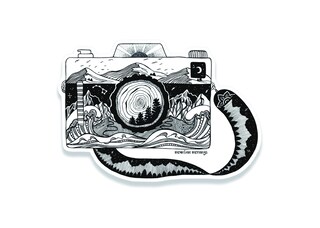 Hellweg Adesivo Decorativo Wandern Herzschlag - 19x5 Cm, Nero Lucido, Per Auto E Superfici Lisce, Made In Germany