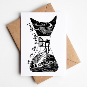 Coffee Anniversary Card: Recycled Paper, Eco-Friendly Design