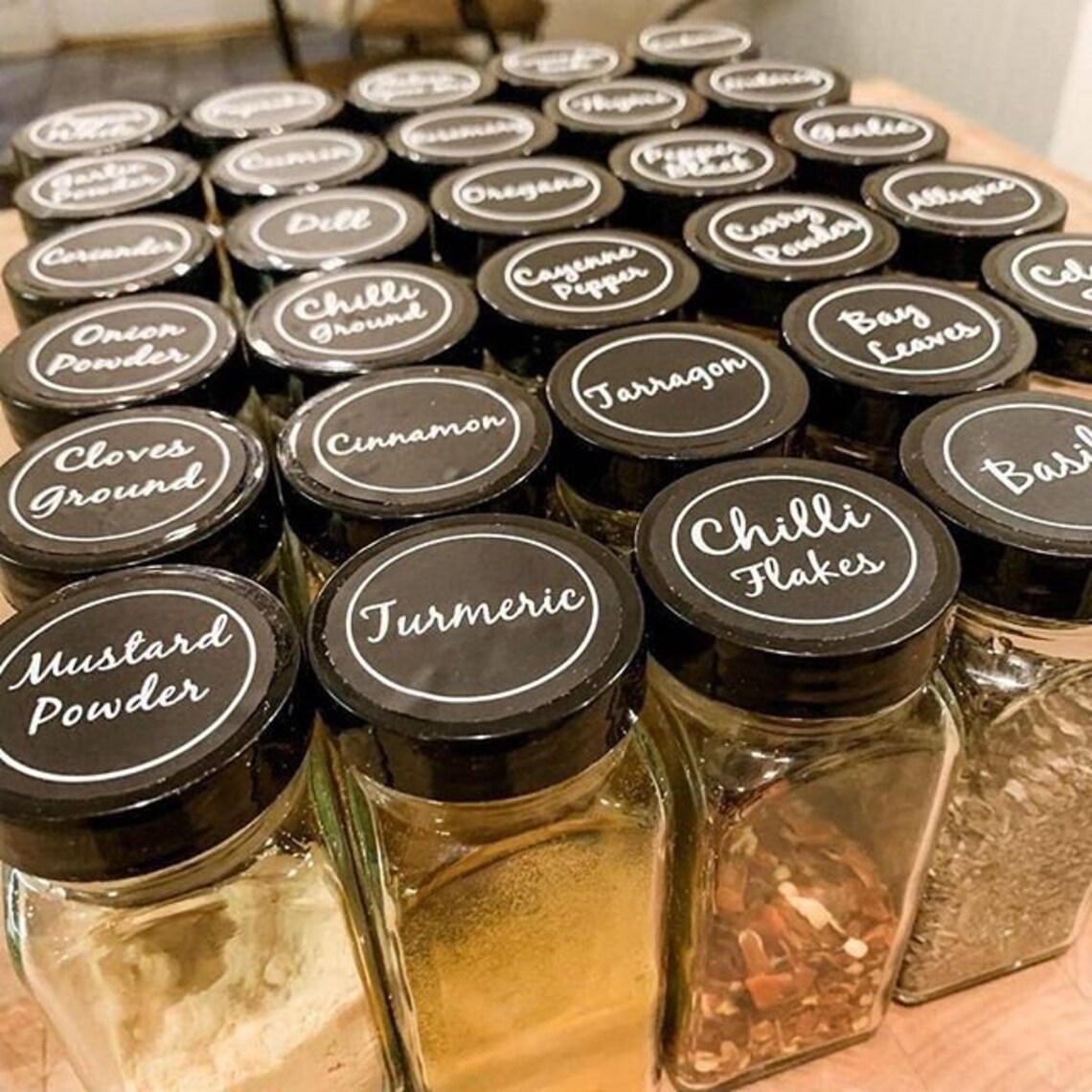 Chalkboard Pantry labels Spice jar labels Set of 301 Pre Etsy