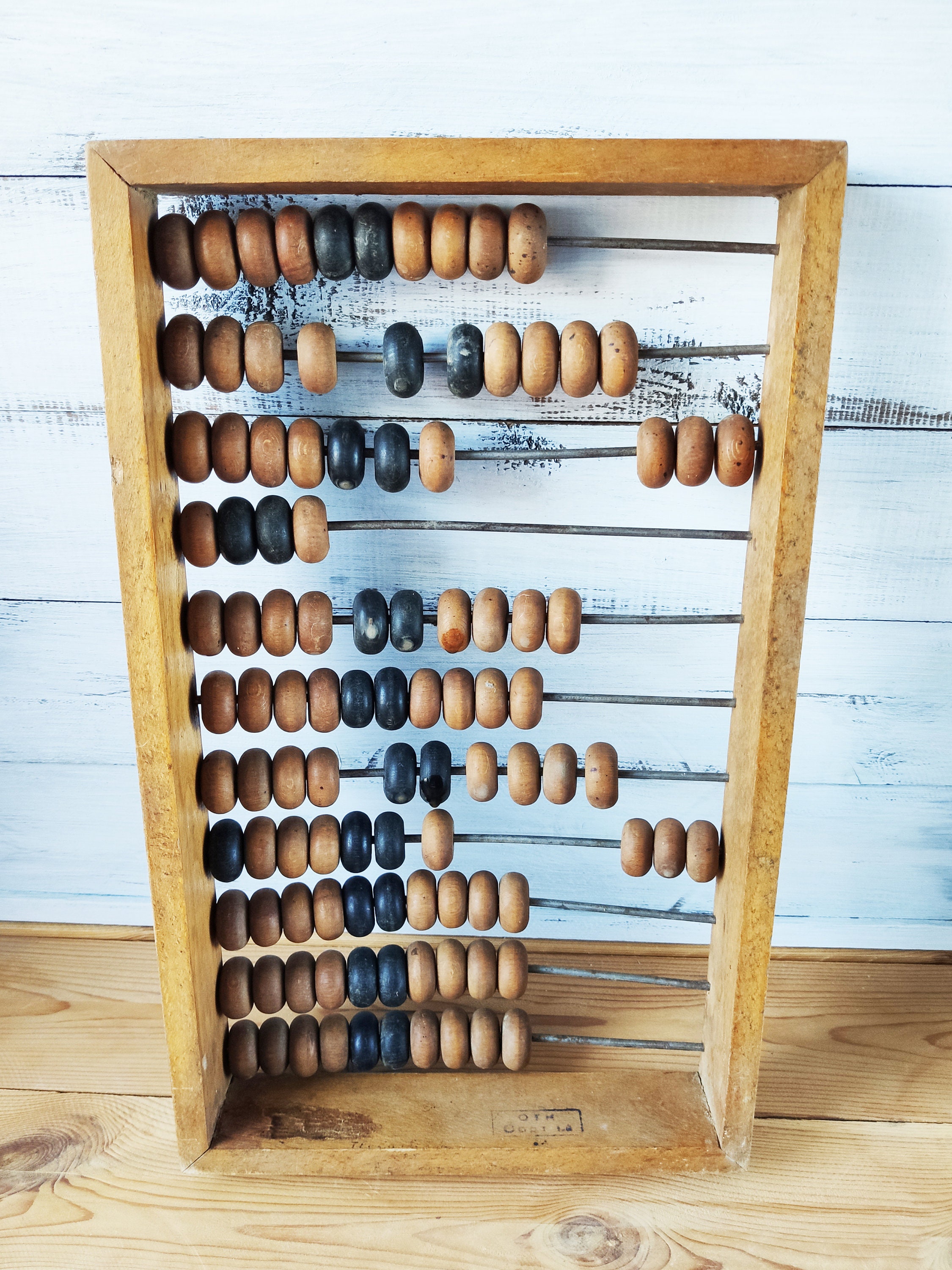 Antique abacus Soviet vintage abacus Wooden abacus office Etsy