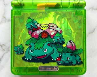 Gameboy Advance SP IPS V5 | Modded Gba SP Console | Bulbasaur Inspired Edition