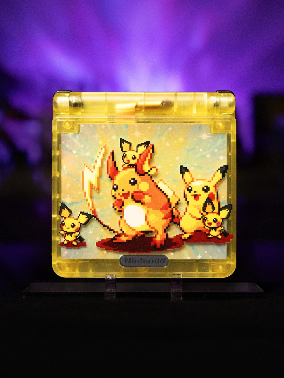 Game Boy Advance SP Raichu Edition | Custom Pokemon Gameboy | IPS