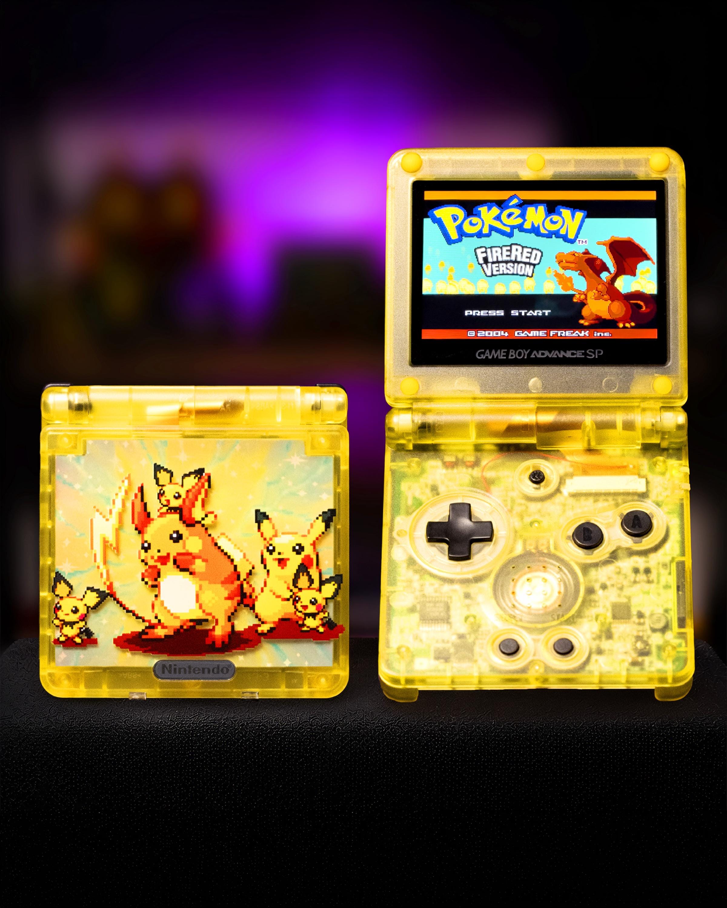 Game Boy Advance SP Raichu Edition | Custom Pokemon Gameboy | IPS