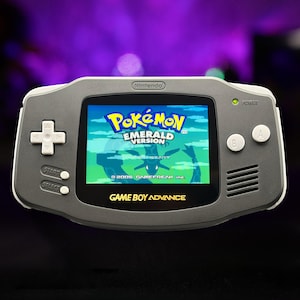 Gameboy Advance IPS V5 | Aangepaste gemodificeerde GBA-console | Zwart-grijze tweekleurige editie