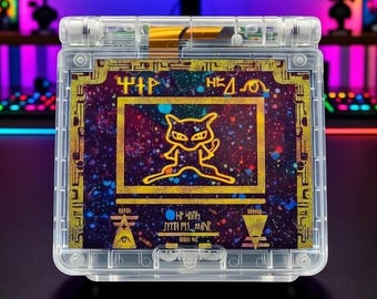 Gameboy Advance SP IPS V5 | Console Gba SP modifiée | Ancienne édition inspirée de Mew