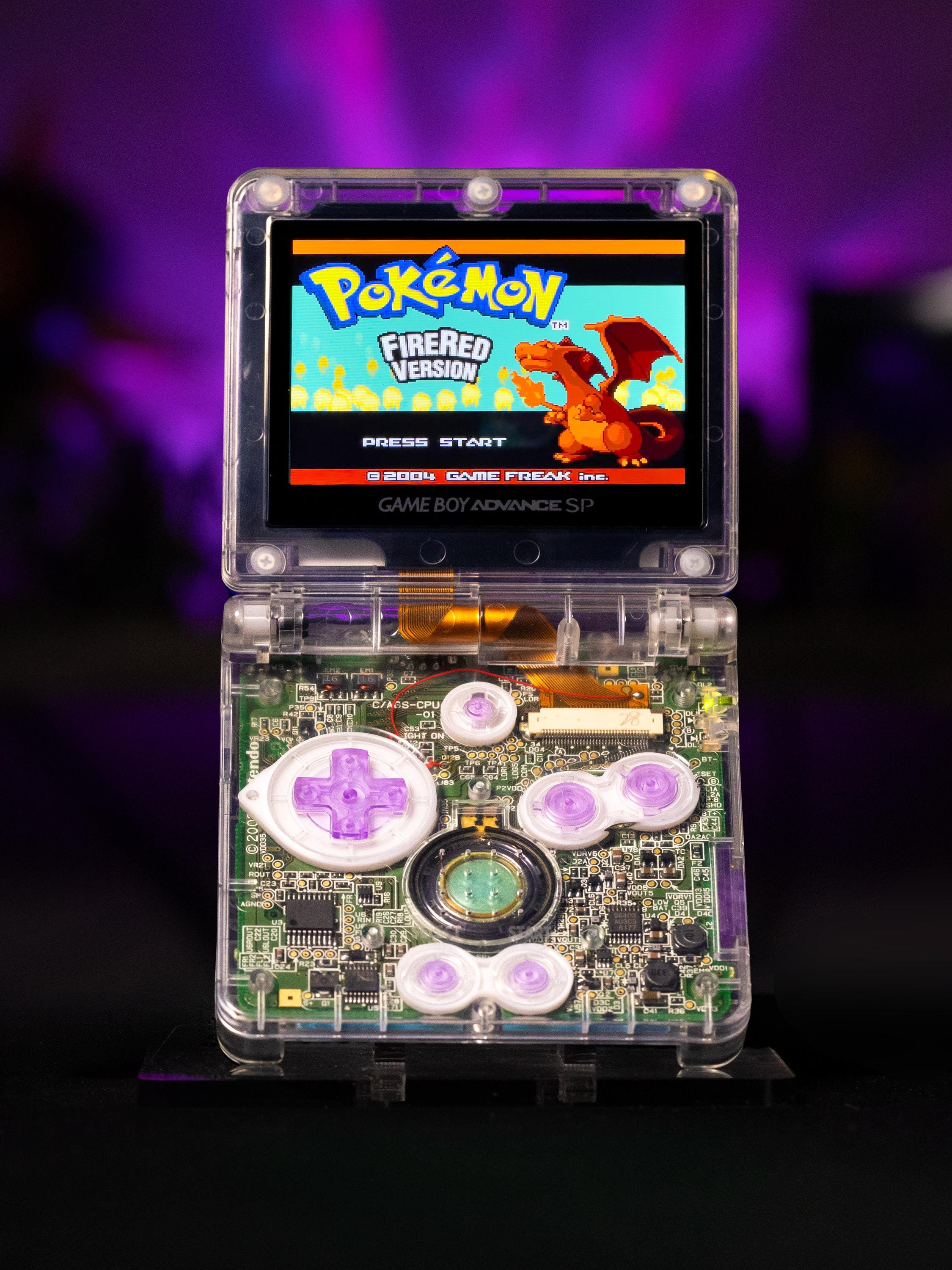 Game Boy Advance SP Ancient Mew Edition | Custom Pokemon Gameboy | IPS ...
