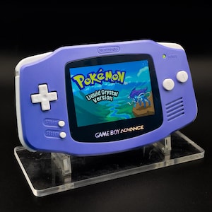 Custom Game Boy Advance (GBA) | Classic Purple Shell | IPS V5 Backlit Screen Console