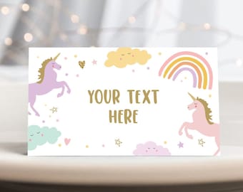 unicorn food labels etsy
