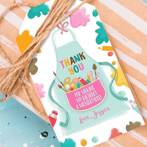 Editable Art Party Chip Bag Paint Party Decor Girl Birthday Etsy