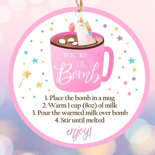 Editable Christmas You're the Bomb Gift Tag Christmas Hot - Etsy