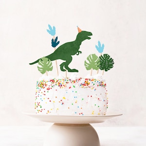 Dinosaur Cake Toppers, Dinosaur Birthday Party Decorations, Dino Printable,  T-rex Tyrannosaurus Roar Kids Table Decor INSTANT DOWNLOAD, DIN1 